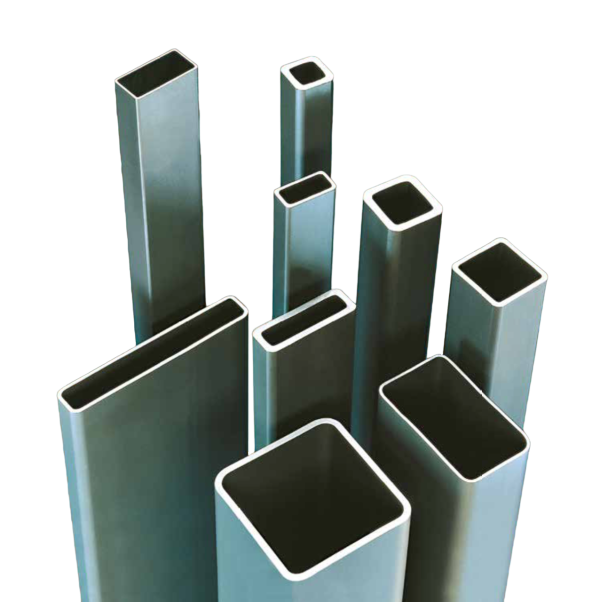 Orecchini a Cerchio con Forma Rettangolare Liscia in Acciaio Silver – WJ Gioielli